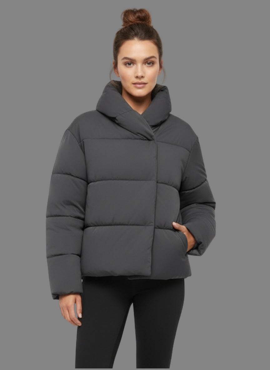 Zamira Grey Soft Puffer Jacket
