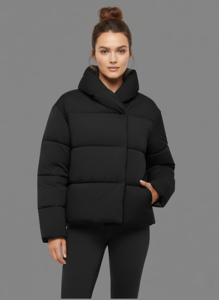 Zamira Black Soft Puffer Jacket